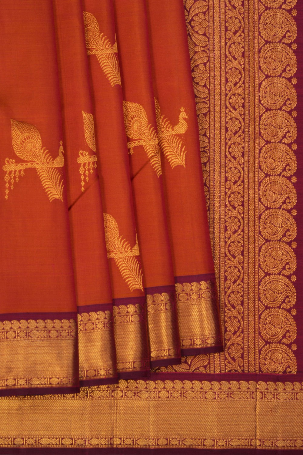 Image of Arani Silk Mustard Saree