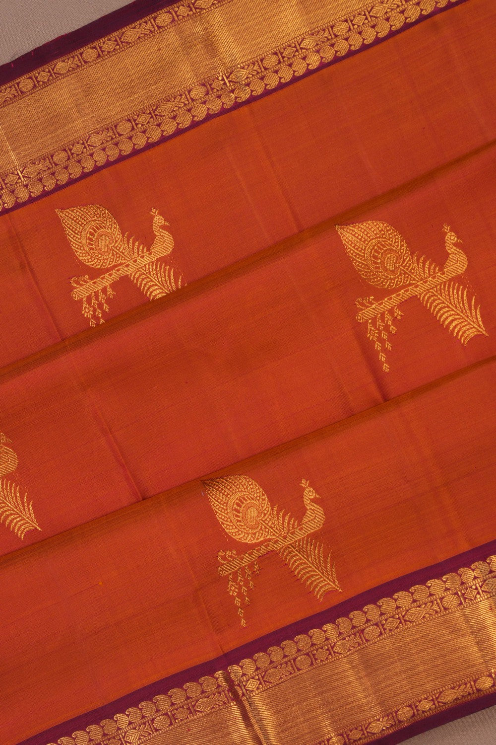 Image of Arani Silk Mustard Saree