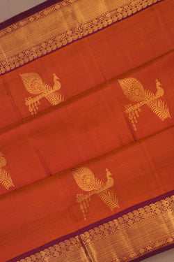 Image of Arani Silk Mustard Saree