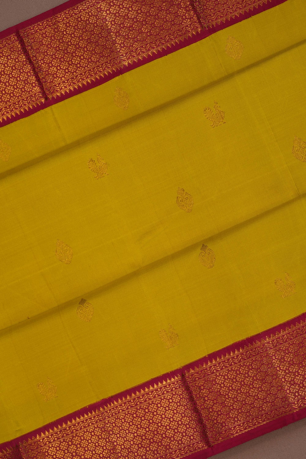 Image of Arani Silk Spring Green Saree