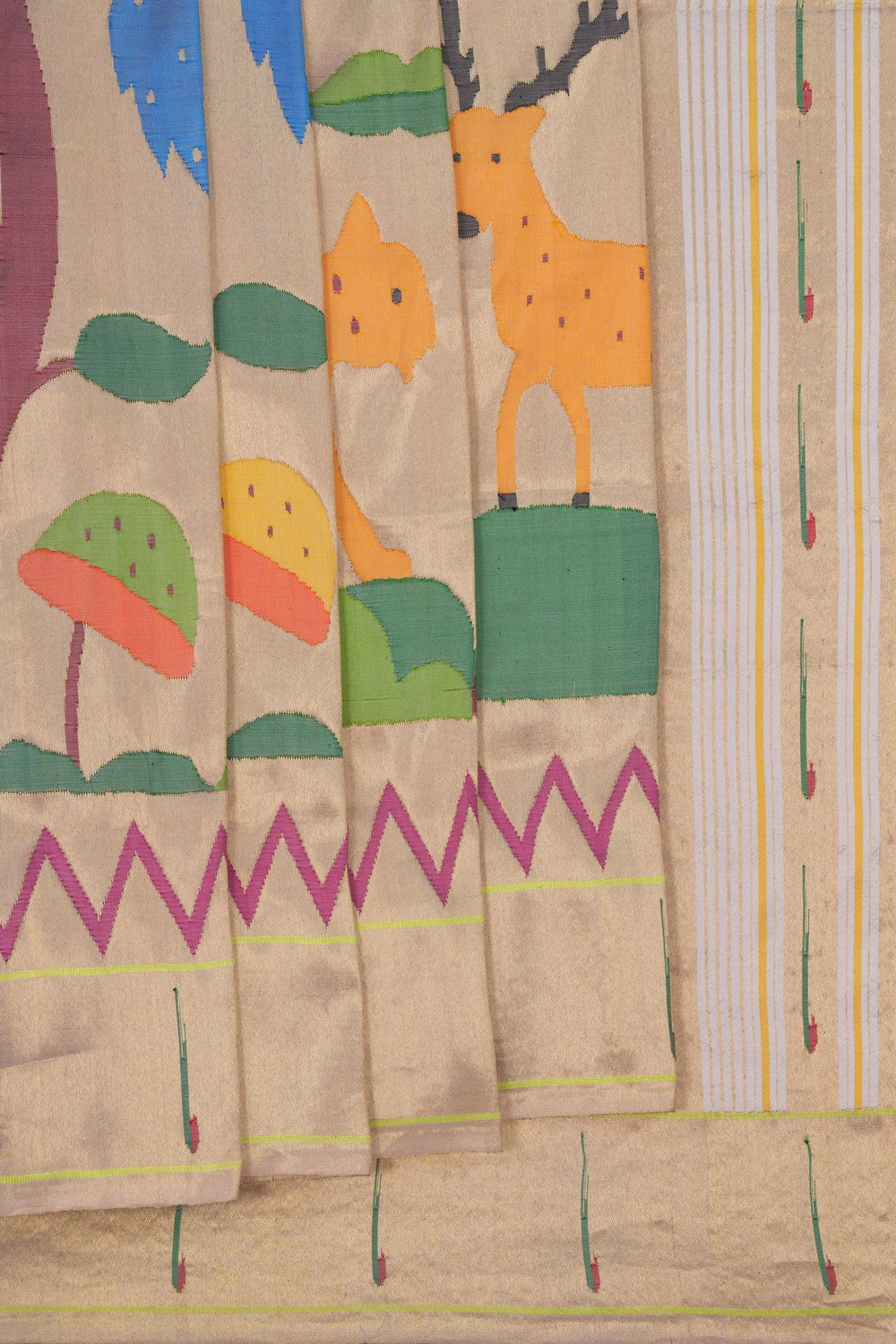 Image of Paithani Gold Saree