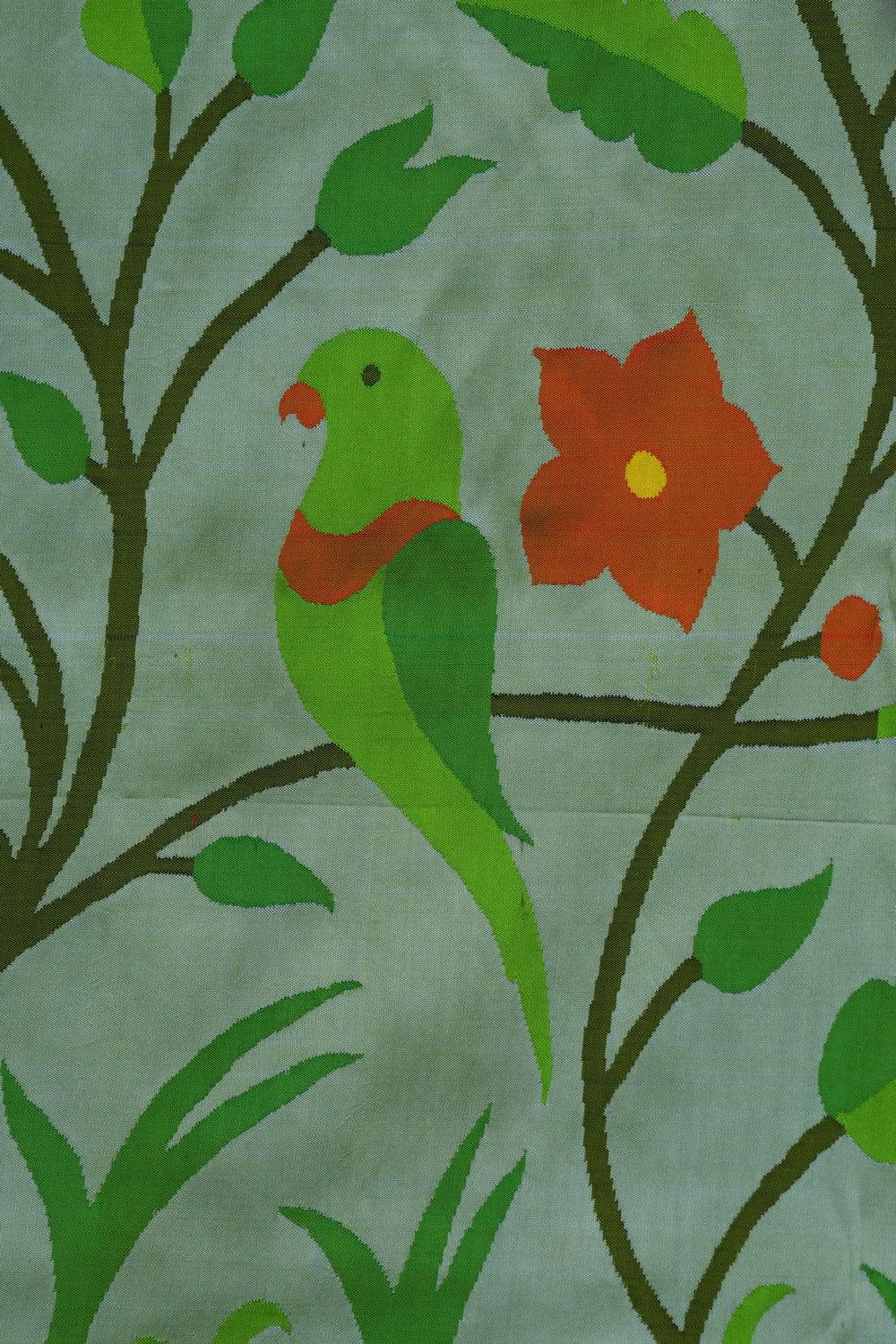 Image of Paithani Sea Green Saree