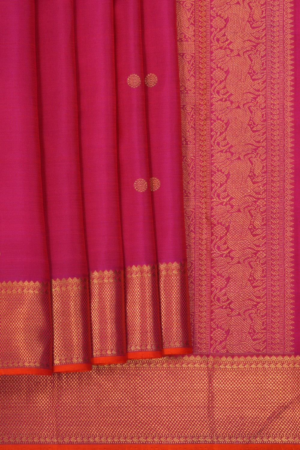 Kanchipuram Silk Pink Saree