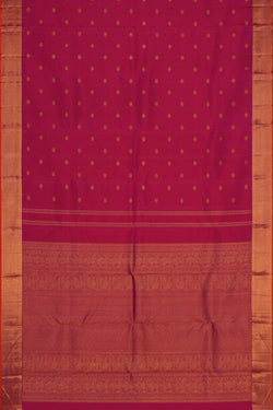 Image of Kanchipuram Silk Pink Saree