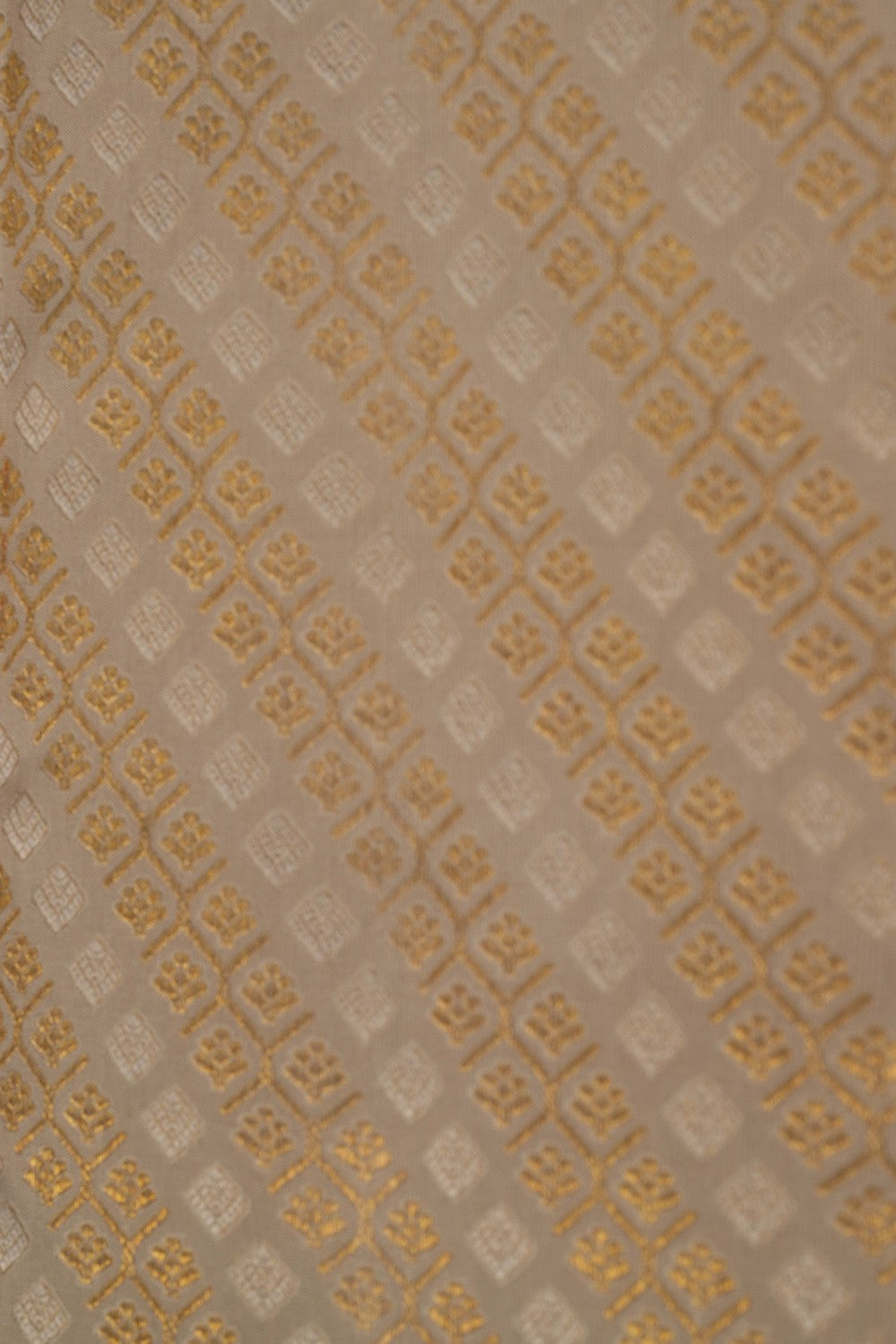 Image of Kanchipuram Silk Off White Saree