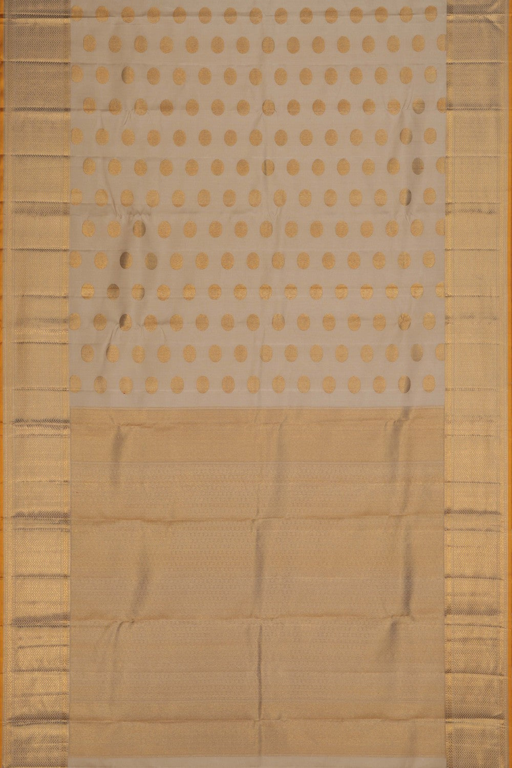 Kanchipuram Silk Off White Saree