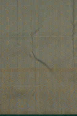 Image of Kanchipuram Silk Sage Green Saree