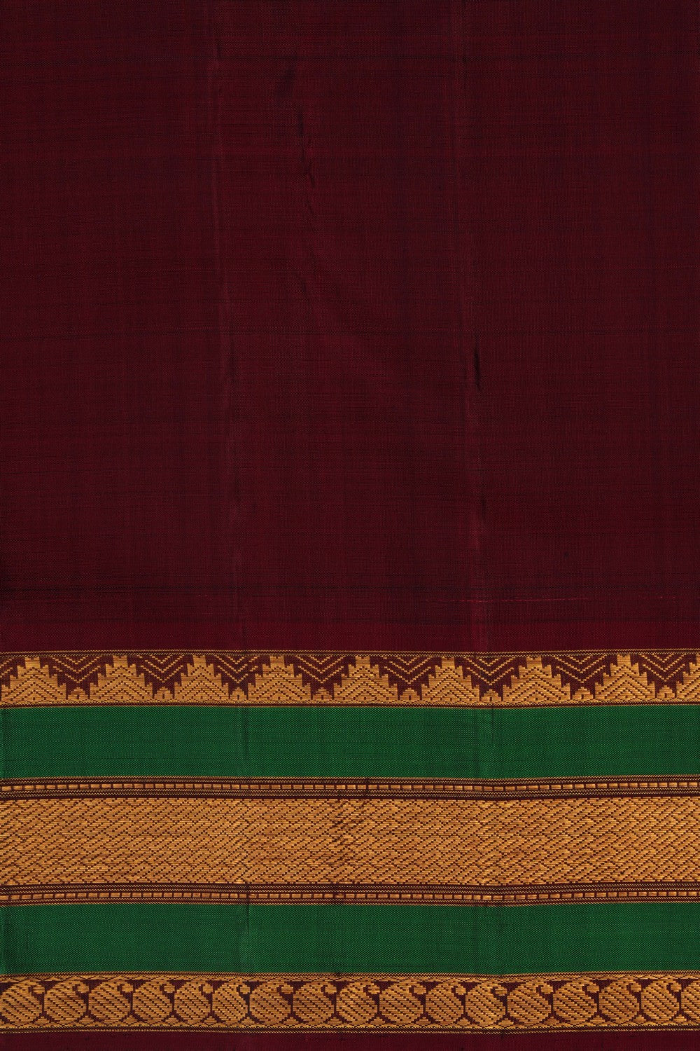 Image of Arani Silk Kattam Mustard Saree