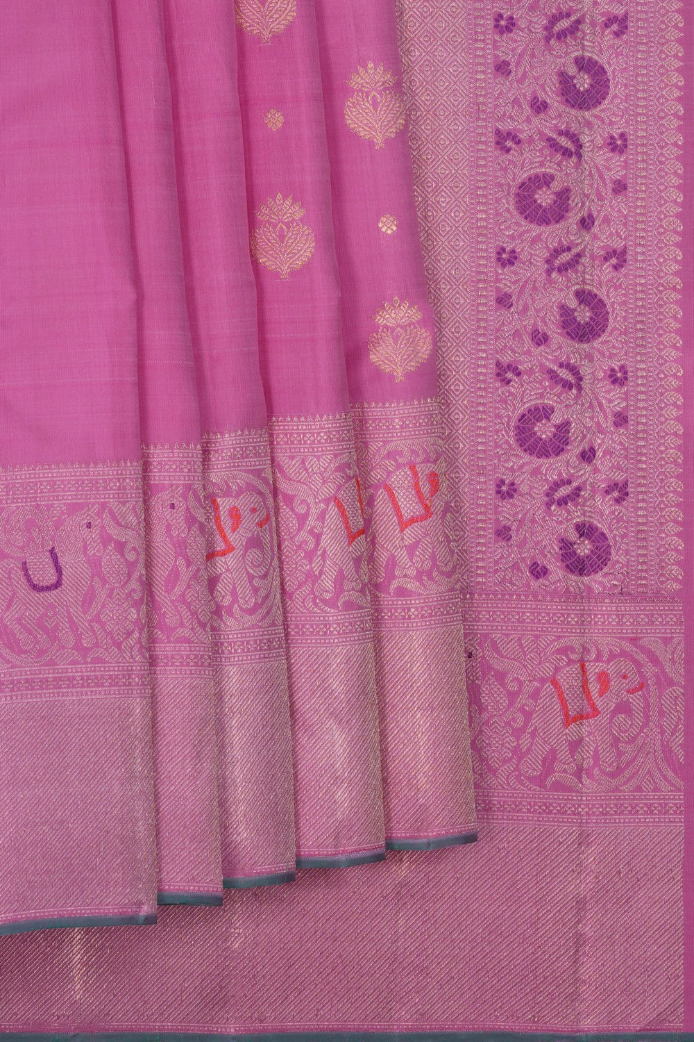 Arani Silk Pink Saree