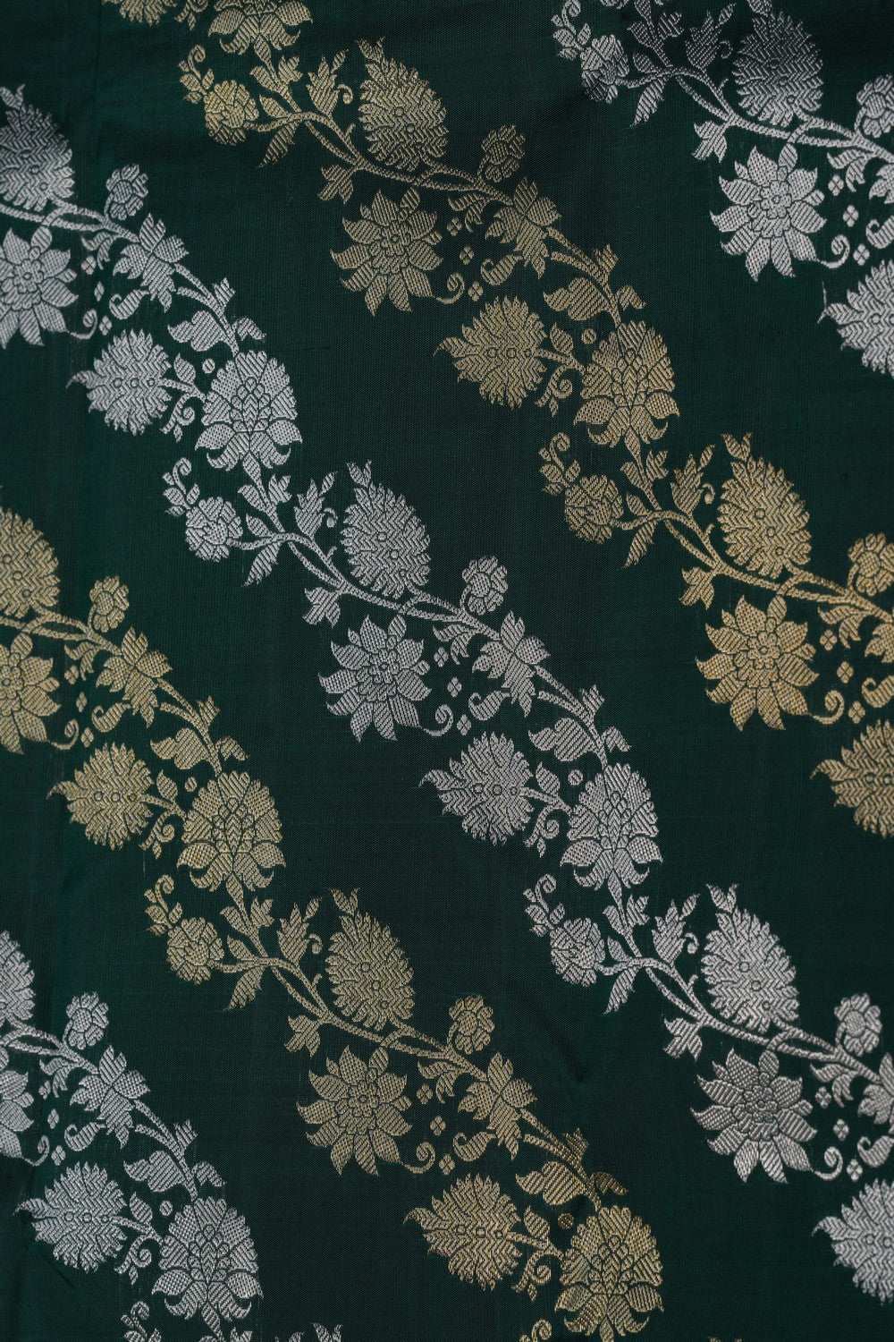 Image of Arani Silk Bottle Green Saree