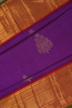 Image of Kanchipuram Silk Purple Saree