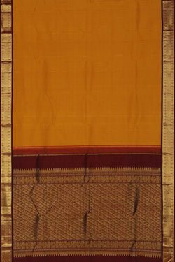 Image of Arani Silk Mustard Saree