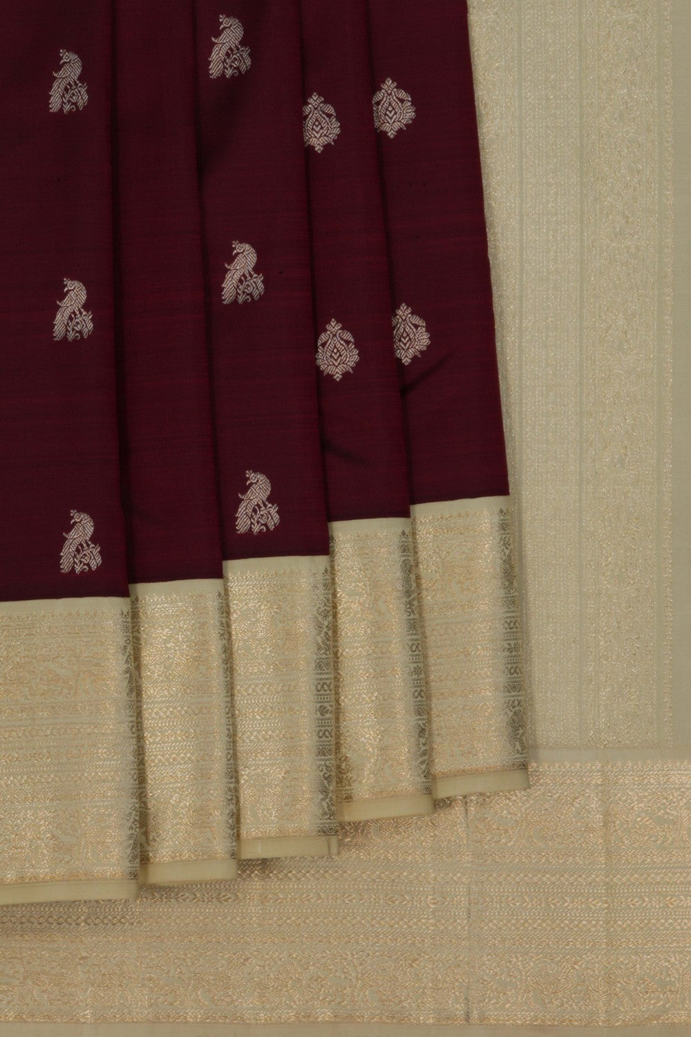 Arani Silk Maroon Saree