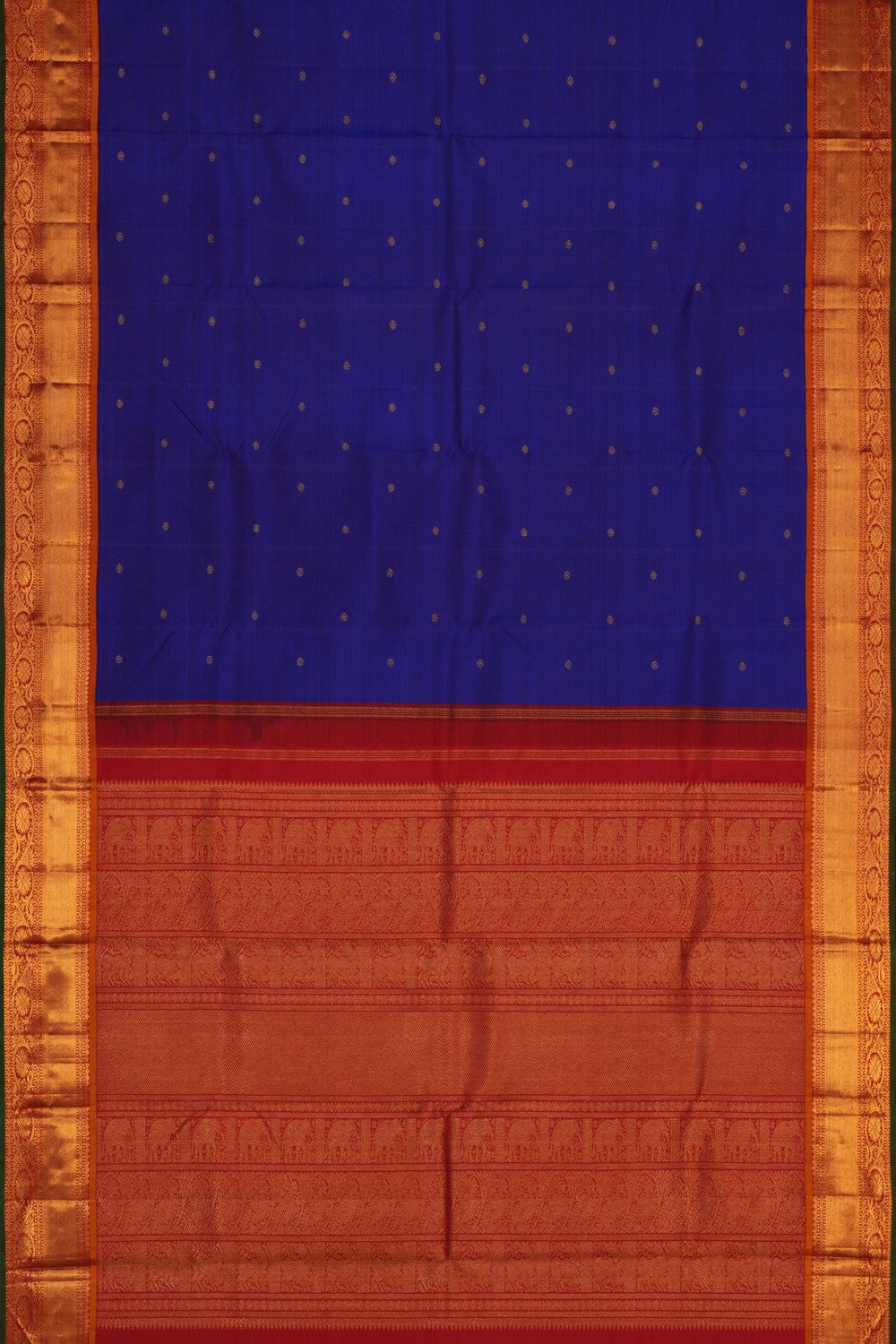 Image of Kanchipuram Silk Purple Saree