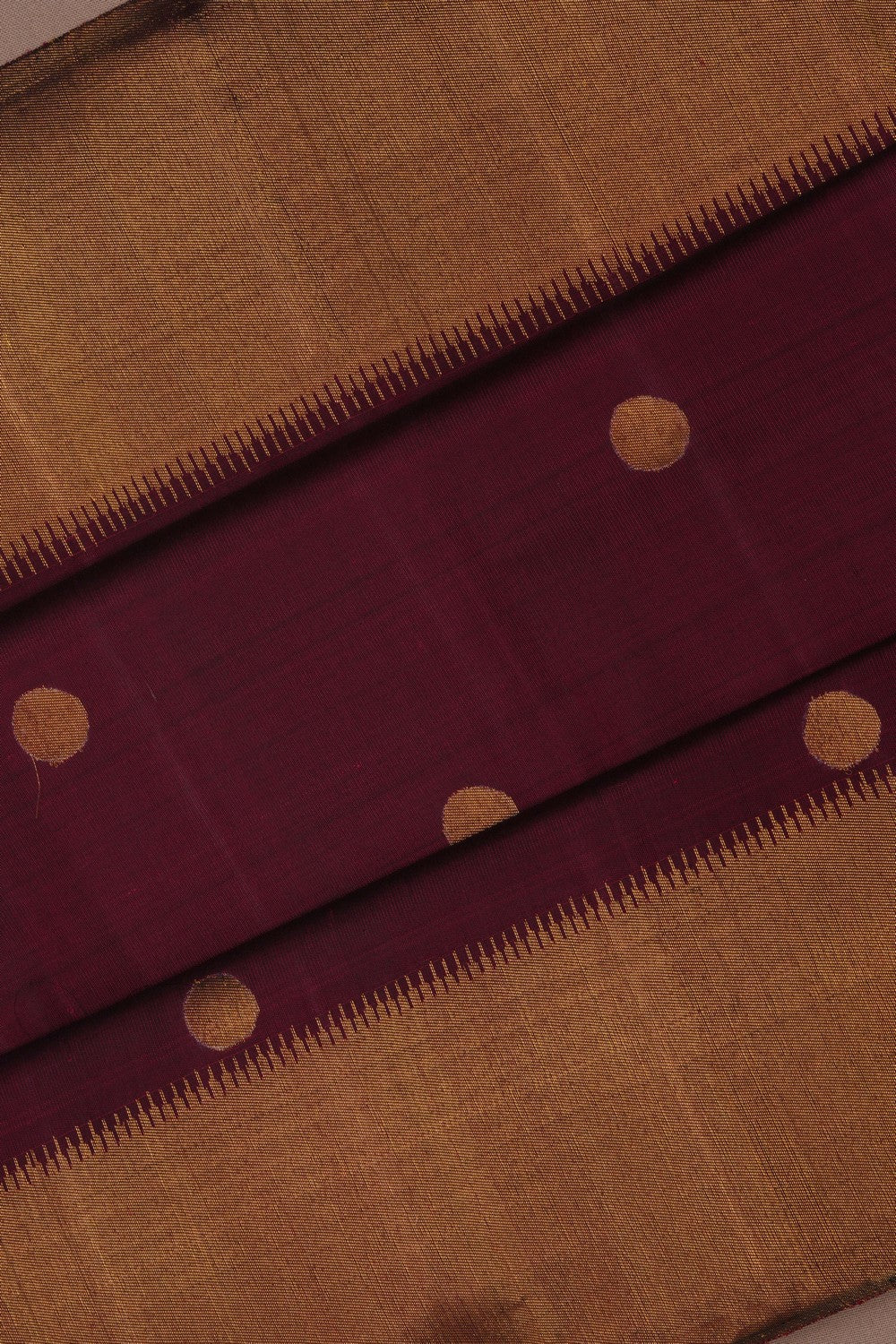 Kanchipuram Silk Deep Wine Purple Saree