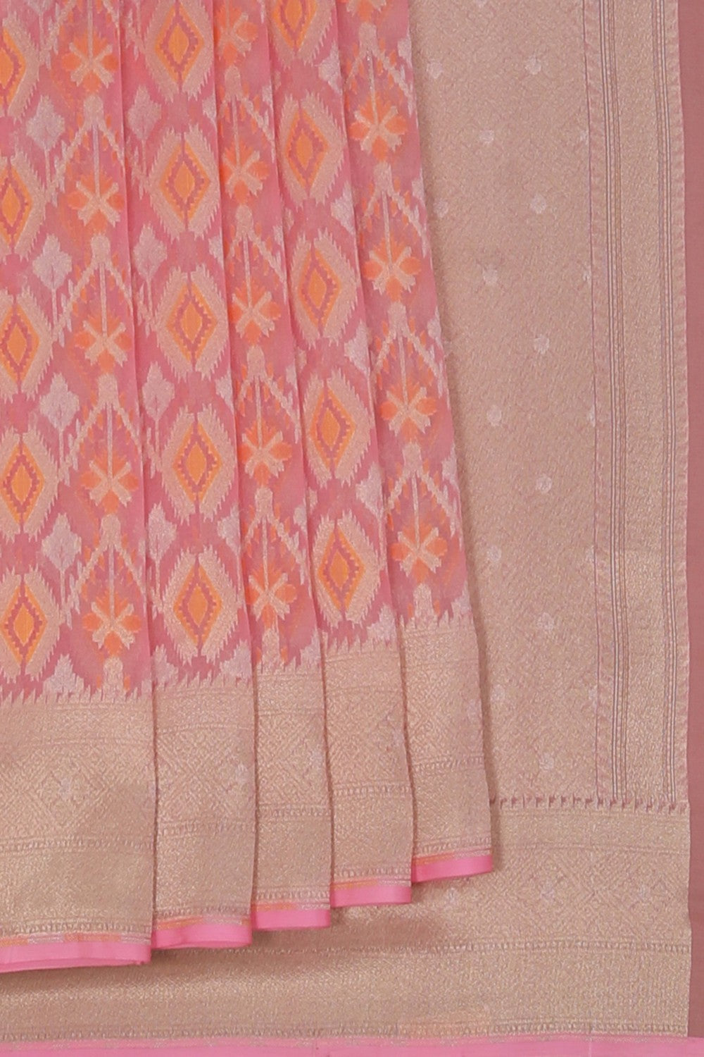 Kora Silk Pink Saree