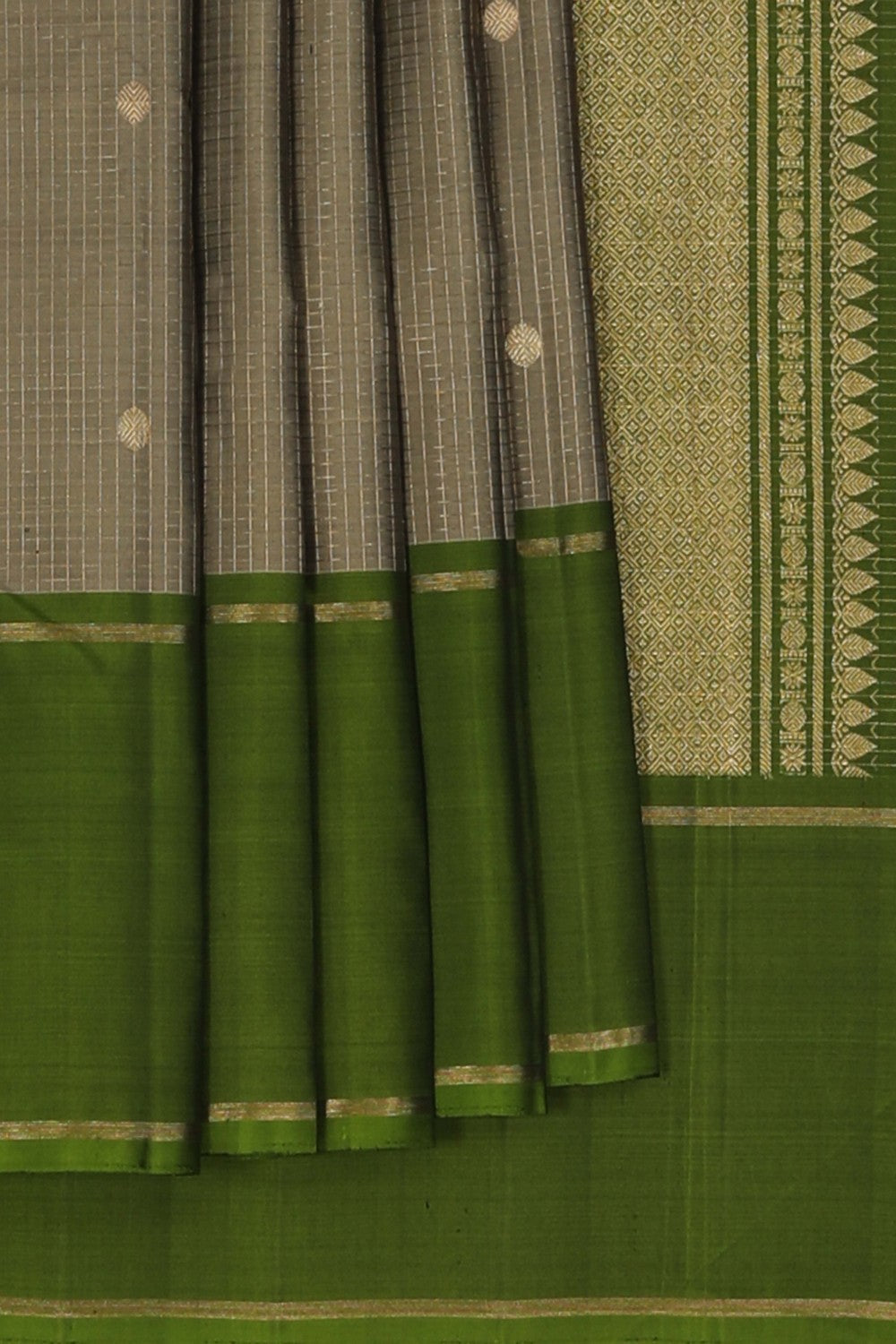 Image of Arani Silk Grey Saree