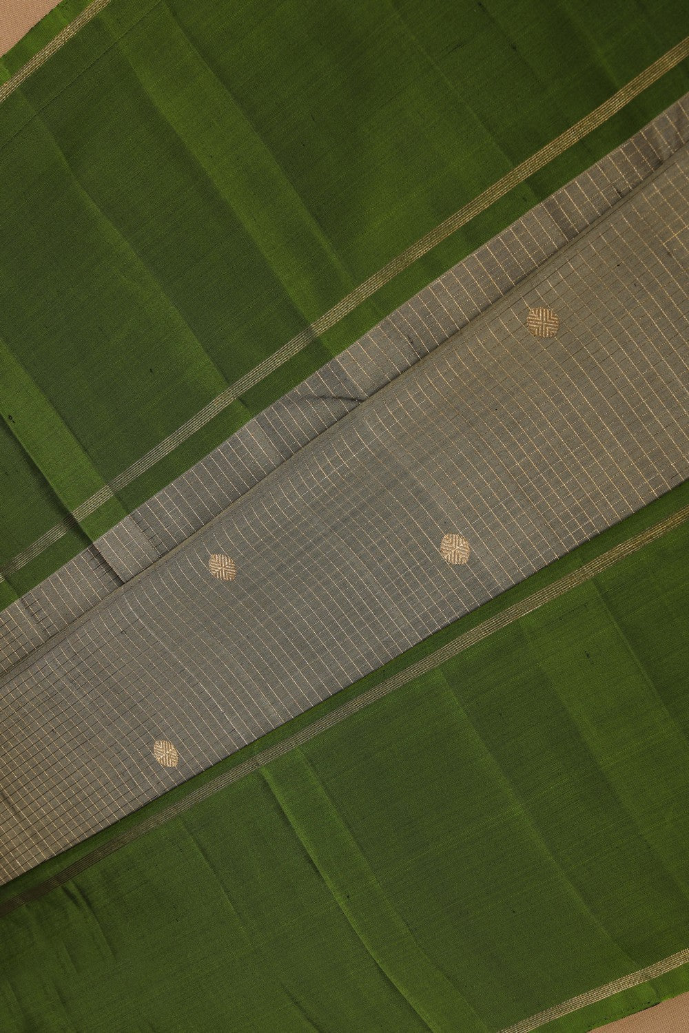 Image of Arani Silk Grey Saree