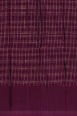 Image of Arani Silk Kattam Purple Saree