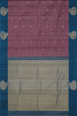 Image of Arani Silk Kattam Purple Saree
