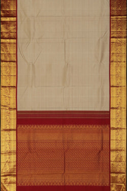 Image of Arani Silk Beige Saree
