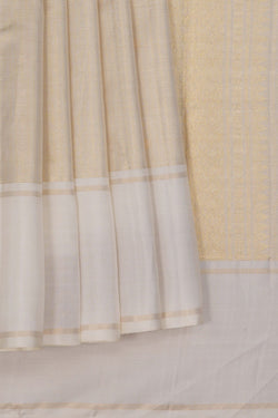 Image of Arani Silk Off-White Saree