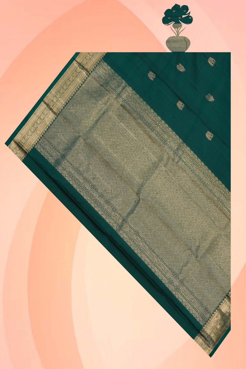 Image of Kanchipattu Green Dupatta