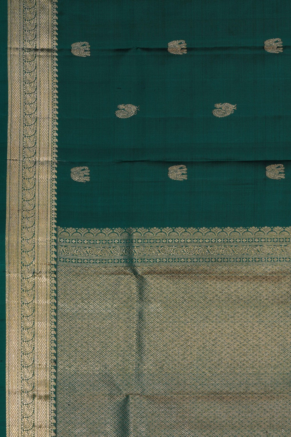 Image of Kanchipattu Green Dupatta