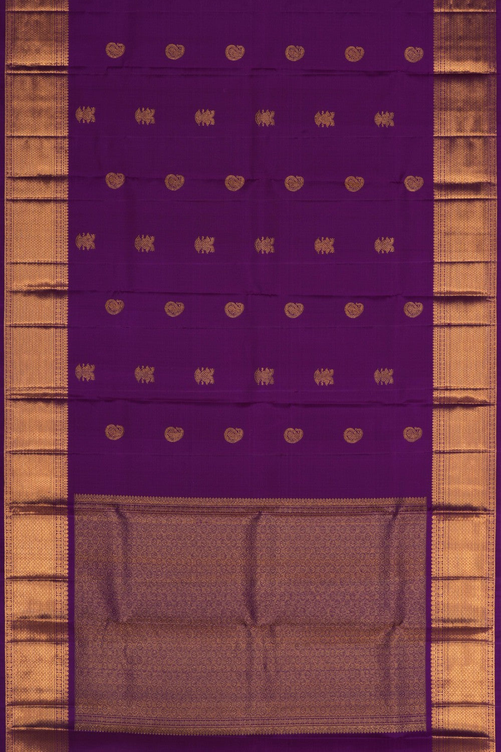 Image of Kanchipattu Purple Dupatta