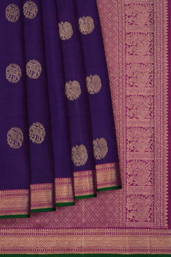 Image of Kanchipattu Purple Saree