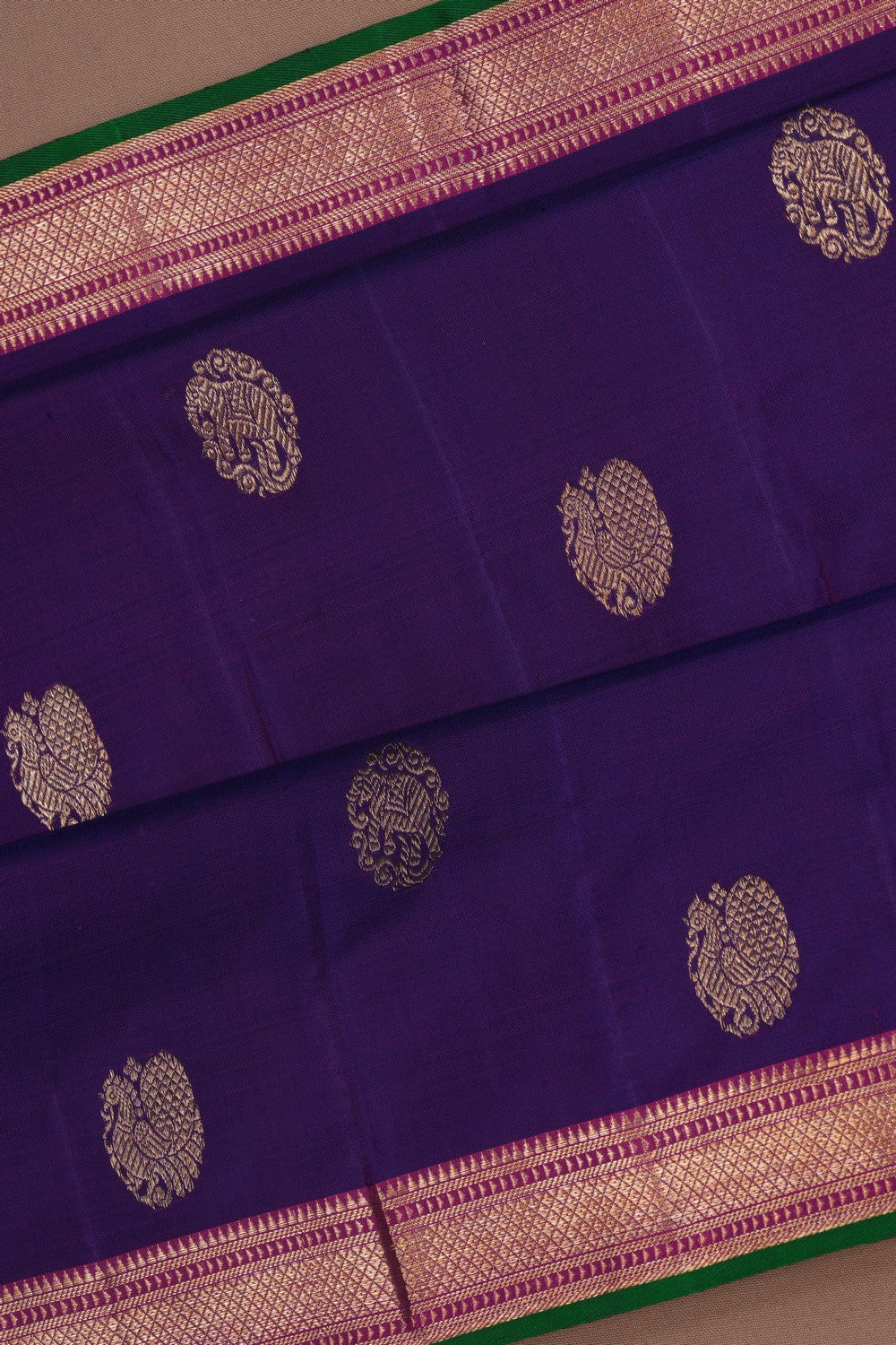 Kanchipattu Purple Saree