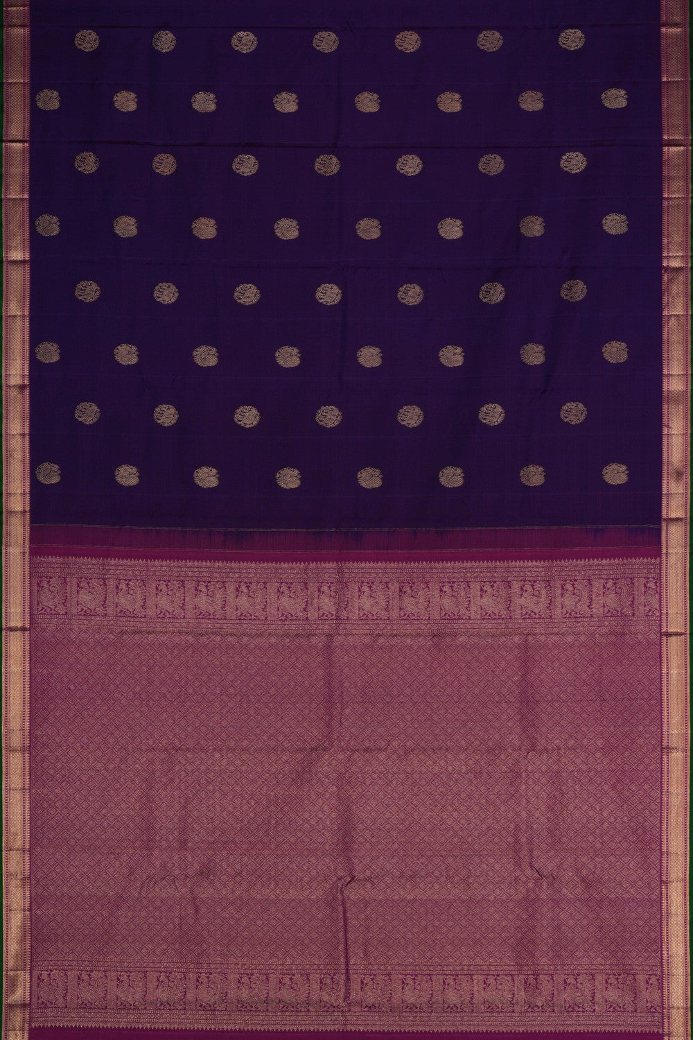 Kanchipattu Purple Saree