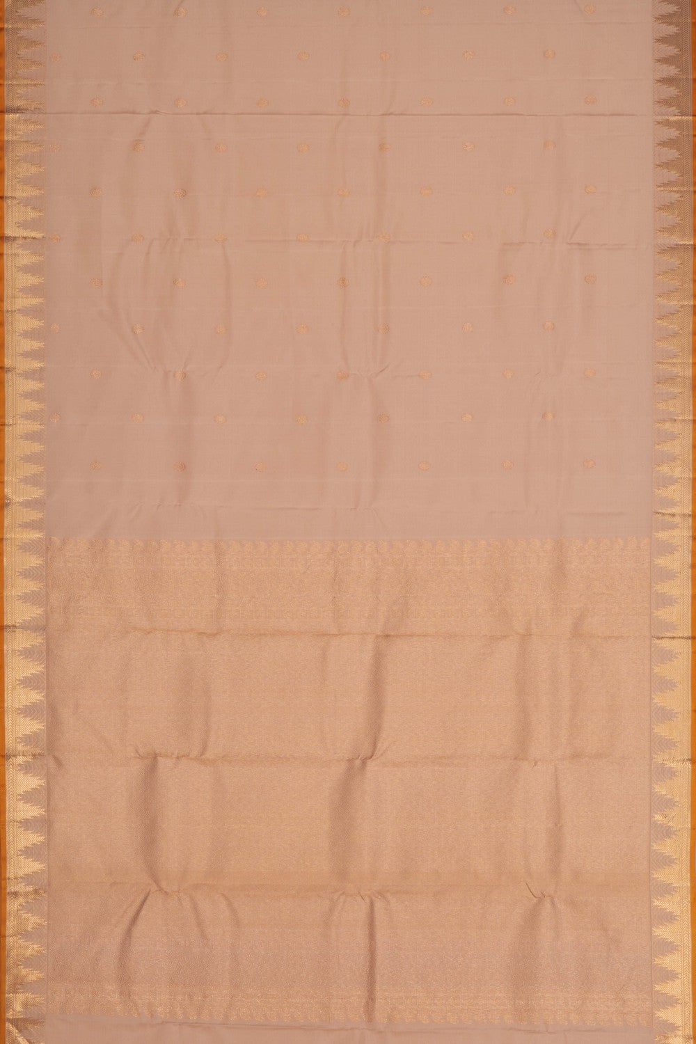 Kanchipattu Off-White Saree