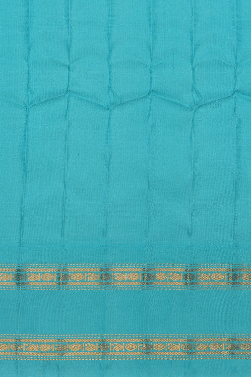 Image of Gadwal Silk Kattam Mustard Saree