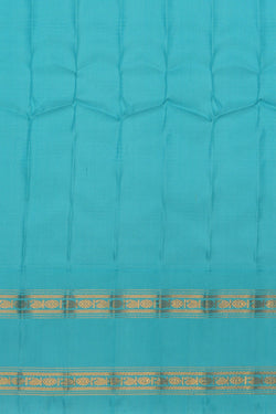 Image of Gadwal Silk Kattam Mustard Saree