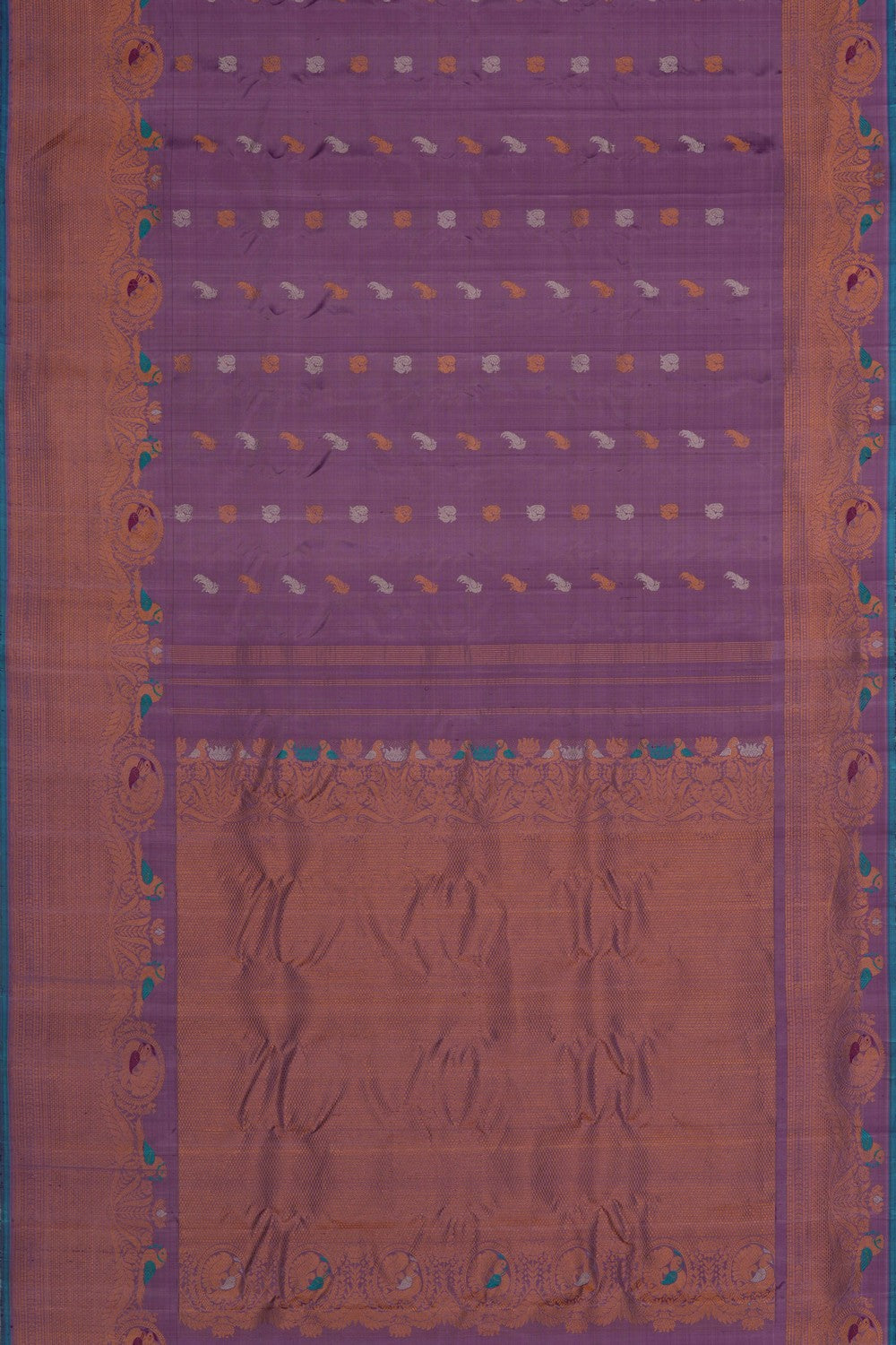 Image of Gadwal Silk Mauve Saree