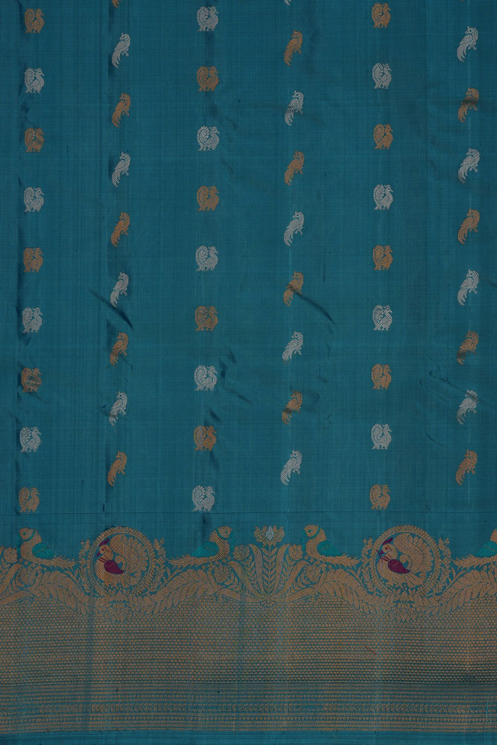 Image of Gadwal Silk Mauve Saree