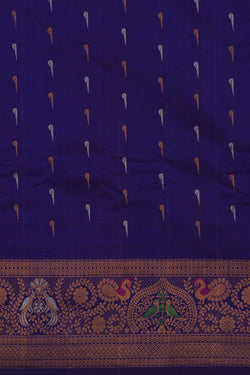 Image of Gadwal Silk Purple Saree