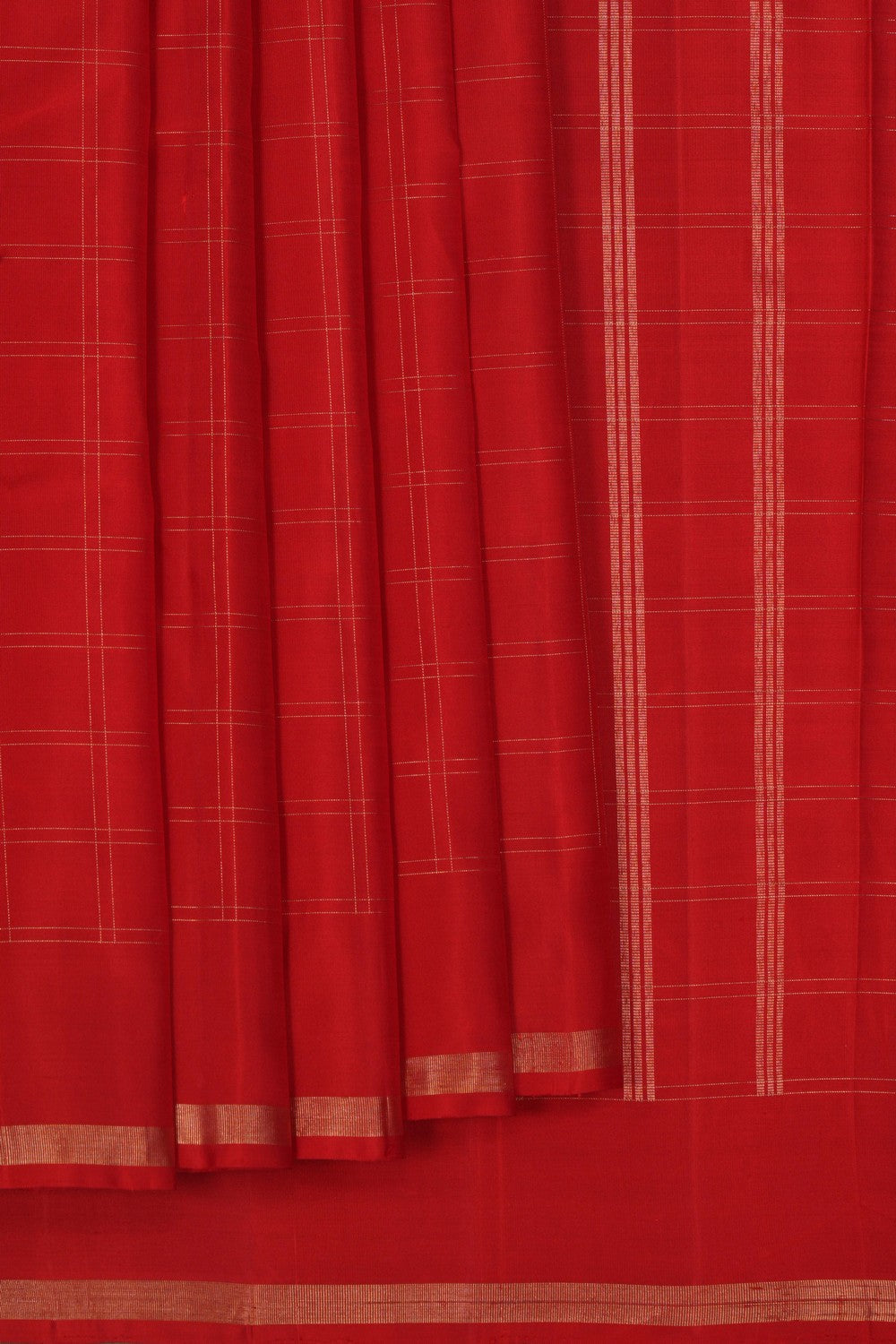 Arani Silk Kattam Red Saree