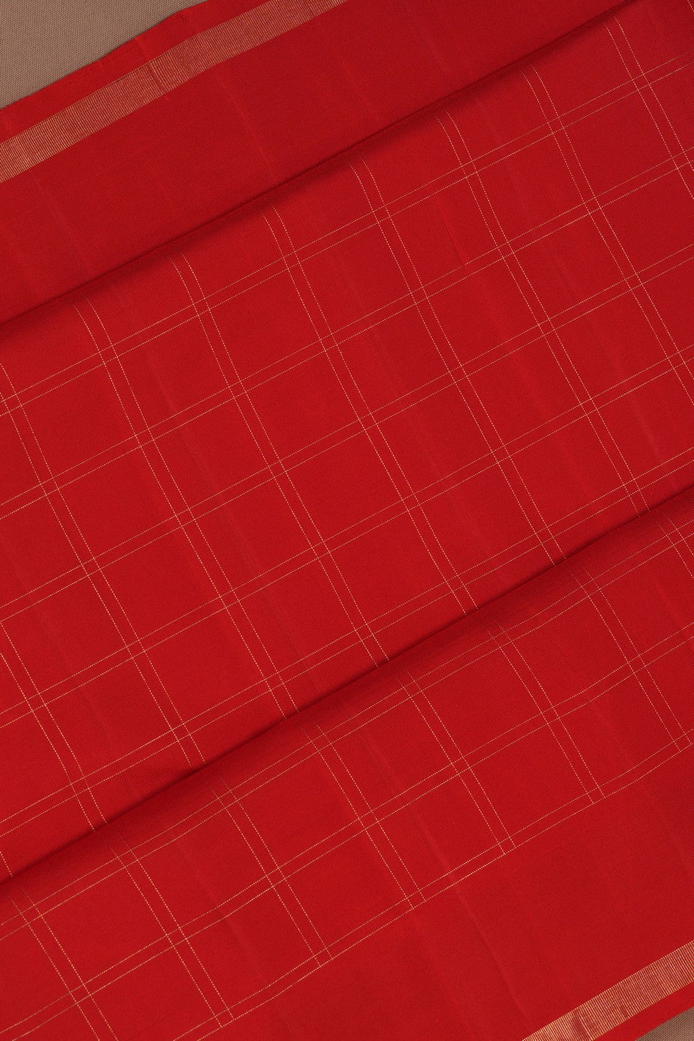 Arani Silk Kattam Red Saree