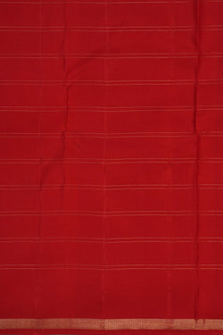 Image of Arani Silk Kattam Red Saree