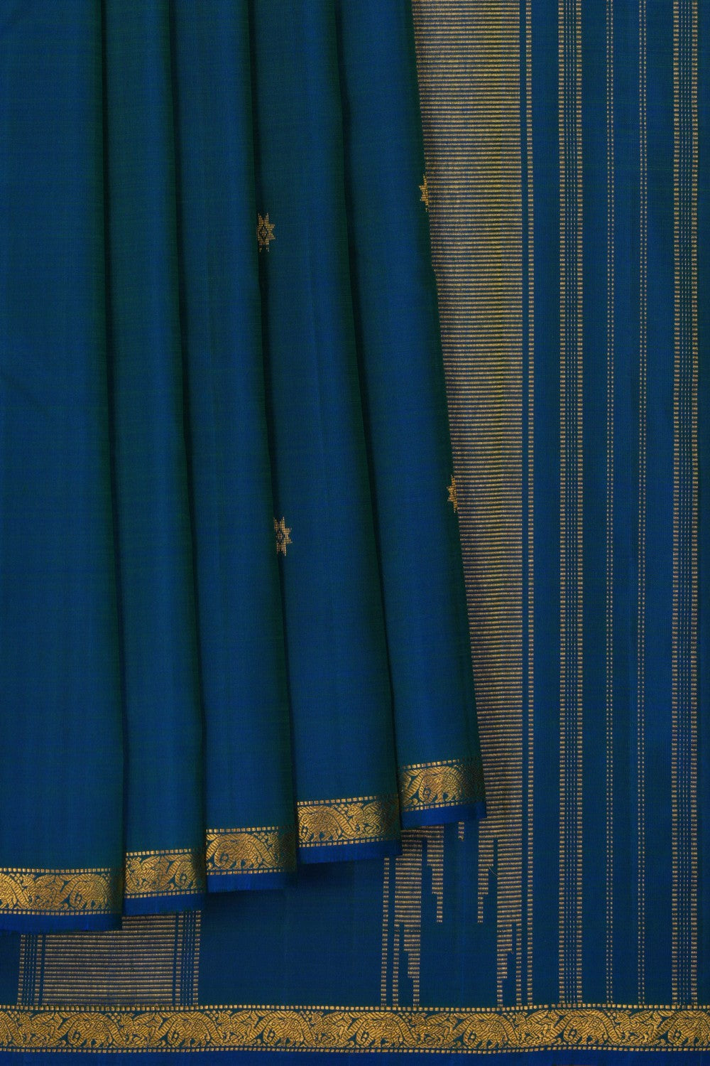 Image of Arani Silk Blue Saree