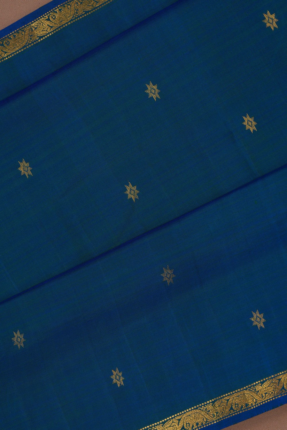 Image of Arani Silk Blue Saree