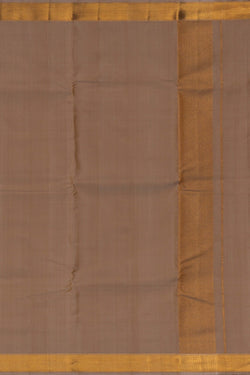 Image of Arani Silk Off-White Dhoti With Kanduva (8 X 4) 3 PCS Set