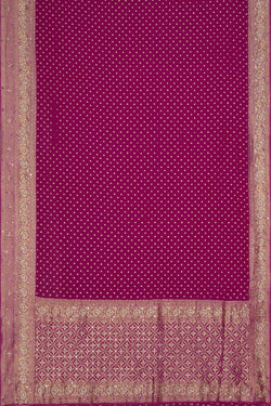 Image of Embroidered Georgette Pink Saree