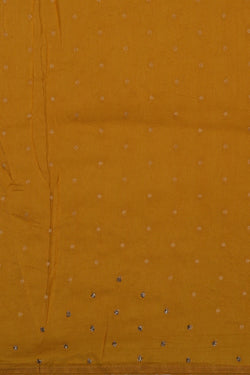 Image of Embroidered Tissue Yellow Saree