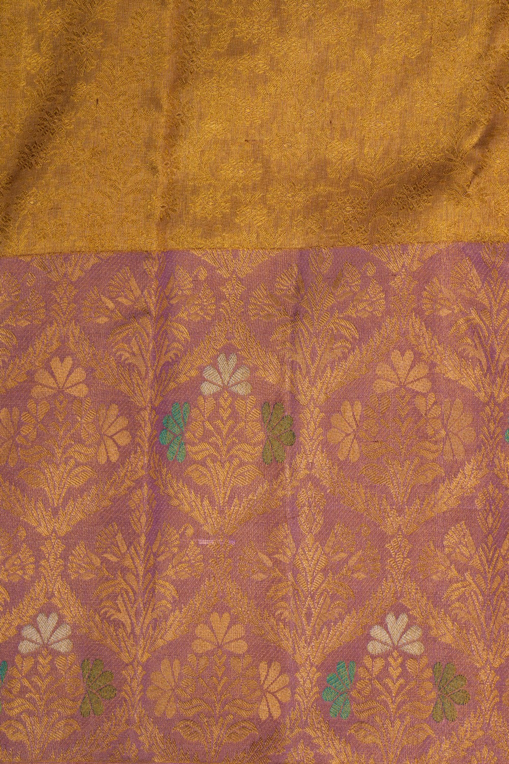 Image of Kanchipattu Gold Tissue Brocade Saree