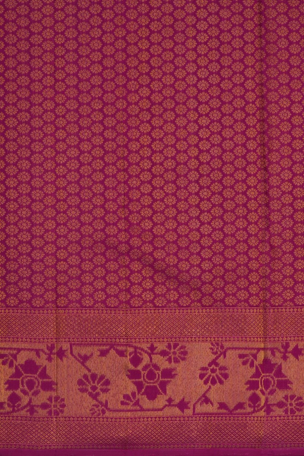 Image of Kanchipuram Silk Sea Green Brocade Saree