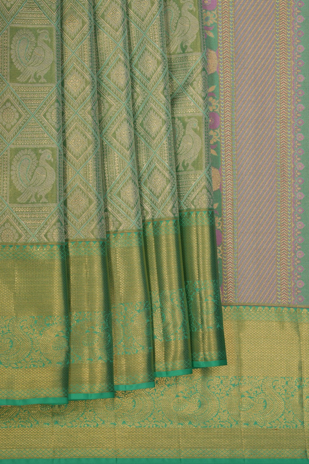 Kanchipattu Tissue Brocade Saree