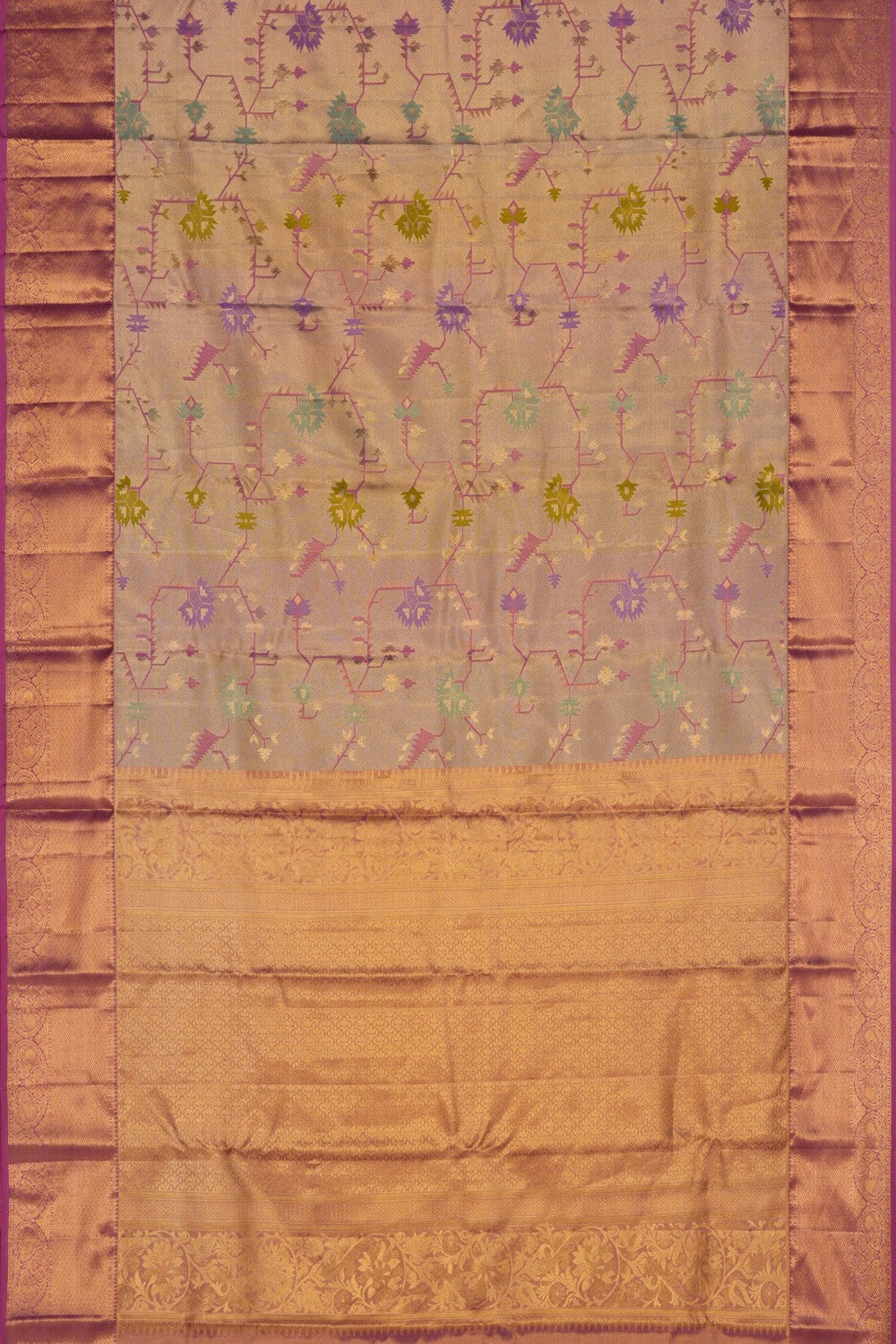 Kanchipattu Tissue Brocade Saree